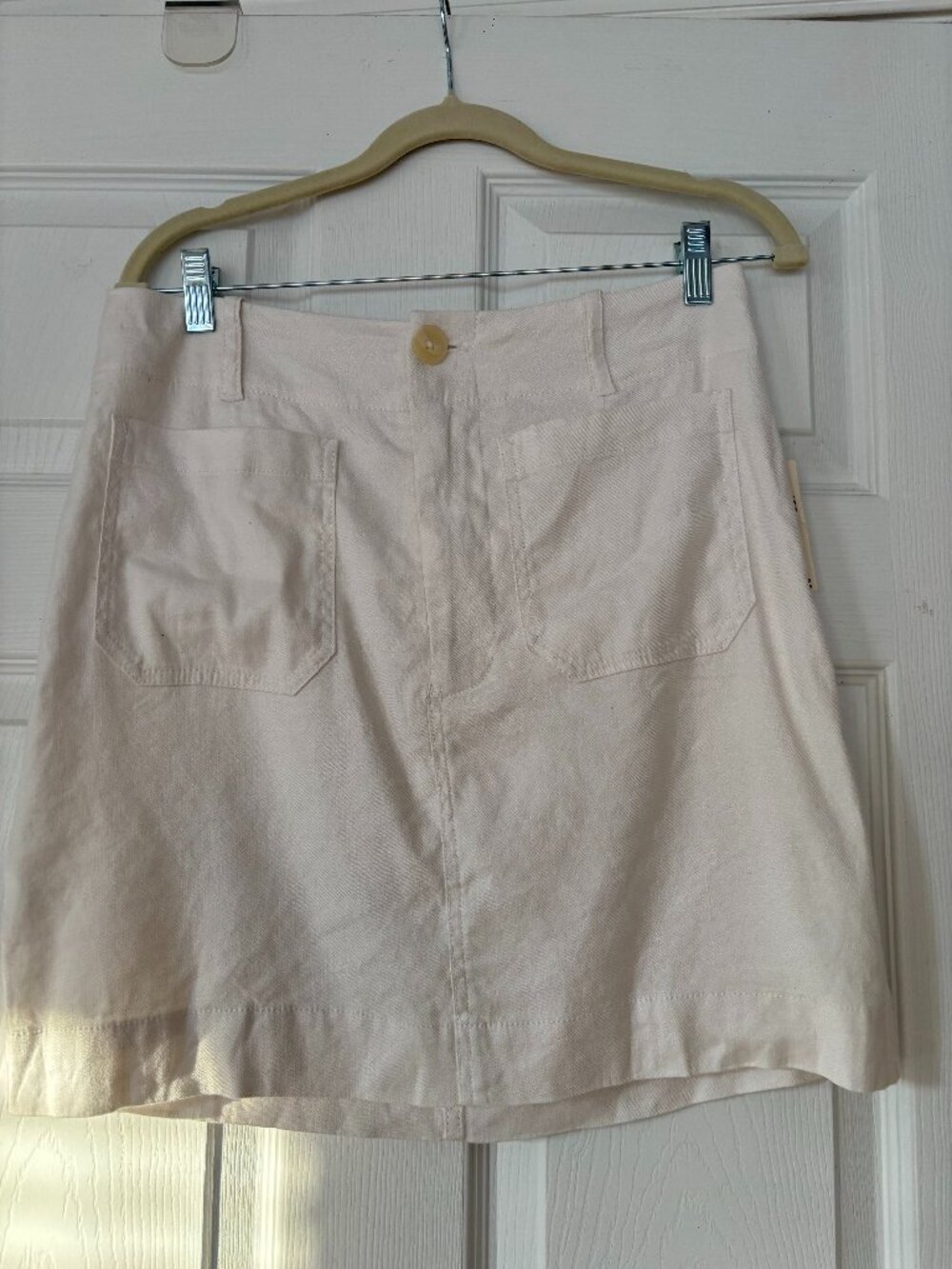 MAEVE by ANTHROPOLOGIE - Colette Linen Skirt – Ivory/Wht – NWT  – Size M